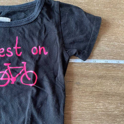 2t Cute Bike Unisex Black T-Shirt, Happiest Collection Fun Top for Kids Kids > Shirts & Tops > Tees - Short Sleeve 13 $ Buttons & Beans Co.