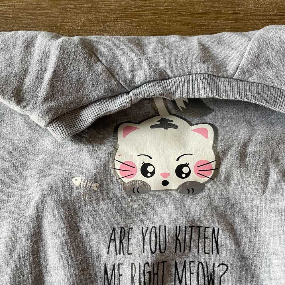 2t Cute Kawaii Unisex Grey Sweater, Cat, Kitten Me Meow Sweatshirt, Kids Funny Kids > Shirts & Tops > Sweatshirts & Hoodies 18 $ Buttons & Beans Co.