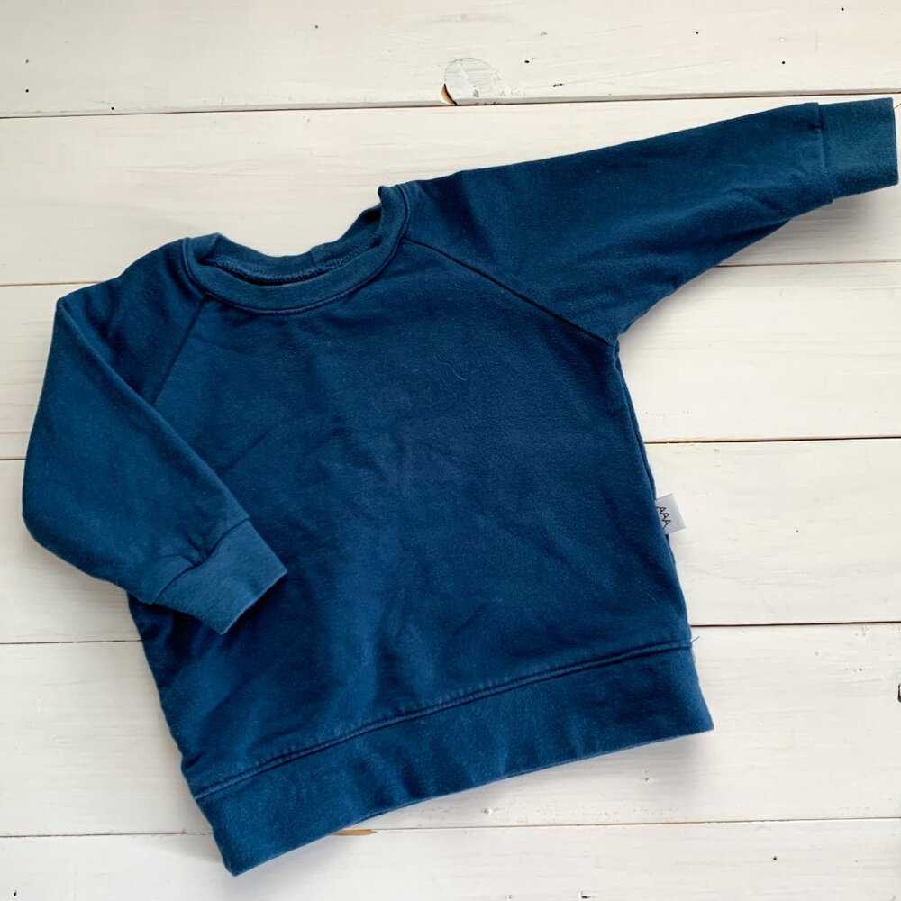 3-6M Baby Crew Neck, Sweatshirt, Sweater Handmade, Minimalist, Boys, Girls, Uni Kids > Shirts & Tops > Sweaters 13 $ Buttons & Beans Co.