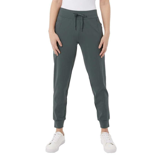 32 Degrees Tech Women's Joggers, Relax Fit, Stretch Twill, Lounge | Green Women > Pants & Jumpsuits > Track Pants & Joggers 18 $ Buttons & Beans Co.