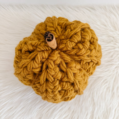 Pumpkin | Camel Gold Chunky Crochet Fall Decor