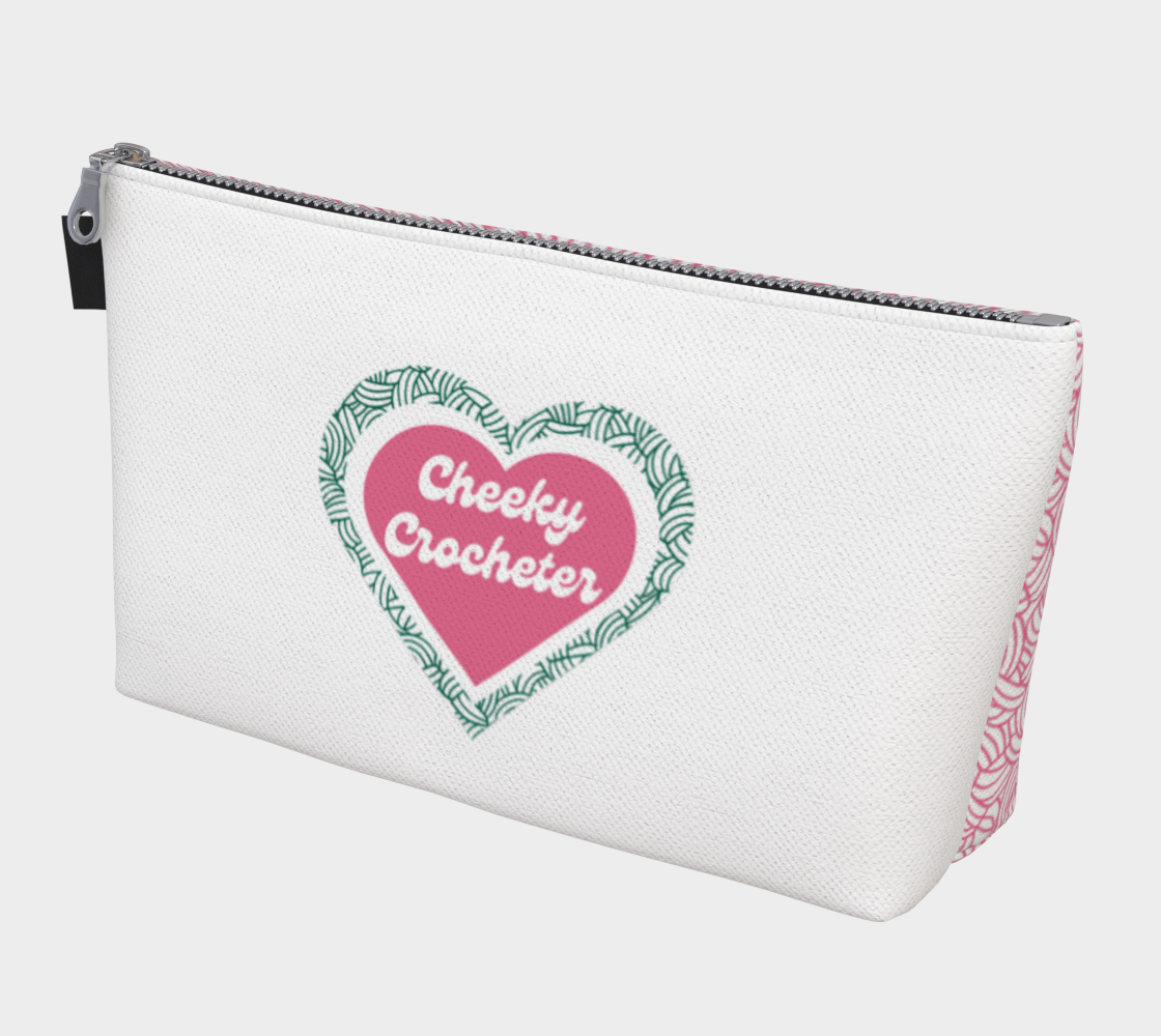 Cheeky Crocheter, Notions Bag, Crochet Hook, Knitting Needles Organizer, Accessories Case, Crocheting Knitting, Fibre Enthusiasts, Crafters, Crocheter and Knitter Humour Gift