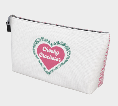 Cheeky Crocheter, Notions Bag, Crochet Hook, Knitting Needles Organizer, Accessories Case, Crocheting Knitting, Fibre Enthusiasts, Crafters, Crocheter and Knitter Humour Gift