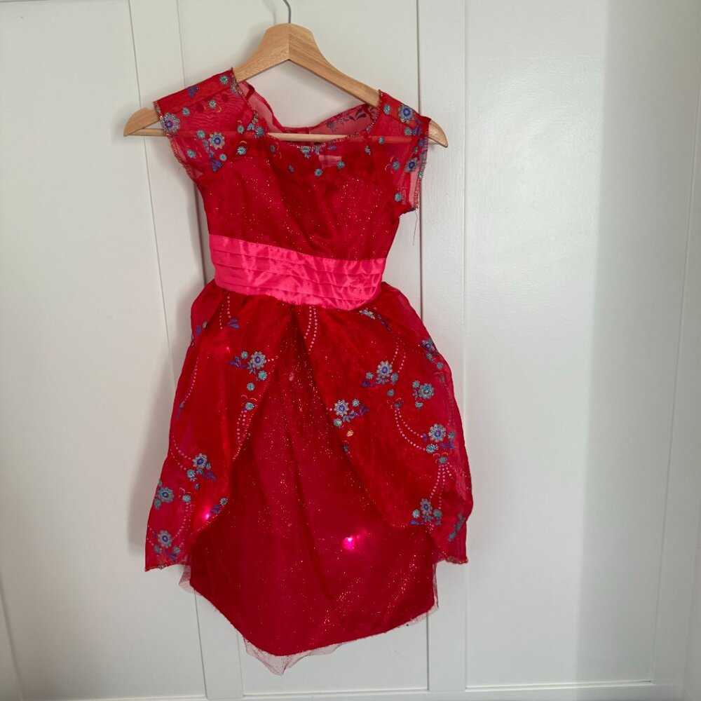 4-6t Elena of Avalor Disney Princess Dress, Halloween Princesses Costume, red Kids > Costumes 15 $ Buttons & Beans Co.