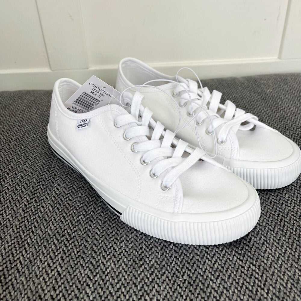 6 New Hurley Women's White Canvas Sneaker, Women > Shoes > Sneakers 18 $ Buttons & Beans Co.