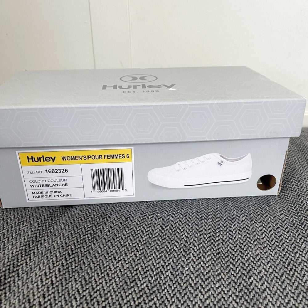 6 New Hurley Women's White Canvas Sneaker, Women > Shoes > Sneakers 18 $ Buttons & Beans Co.