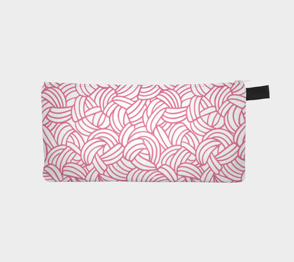 Being Knotty, Black or White Small Case, Crochet Hook and Knitting Needles Case, Notions Bag, Accessories Case, Crocheting Knitting, Fibre Enthusiasts, Crafters, Crocheter and Knitter Humour