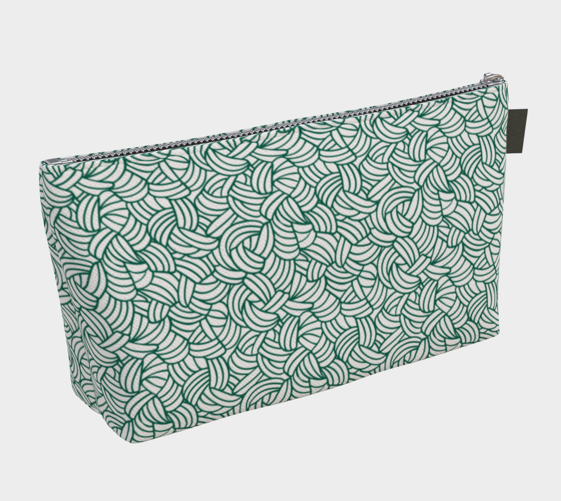 Knots All Over Green, Notions Bag, Crochet Hook, Knitting Needles Organizer, Accessories Case, Crocheting Knitting, Fibre Enthusiasts, Crafters, Crocheter and Knitter Humour Gift