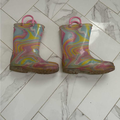 9t Girls Tie Dye, Light up Rainbow Rain Boots Shoes, Runners Kids > Shoes > Boots 10 $ Buttons & Beans Co.