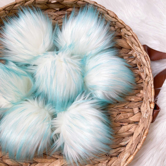 Aqua Faux Fur Fabric by the Yard or Meter | Teal Pompom Fur, Arts & Crafts, Decor, Costume Faux Fur Fabric 4 $ Buttons & Beans Co.