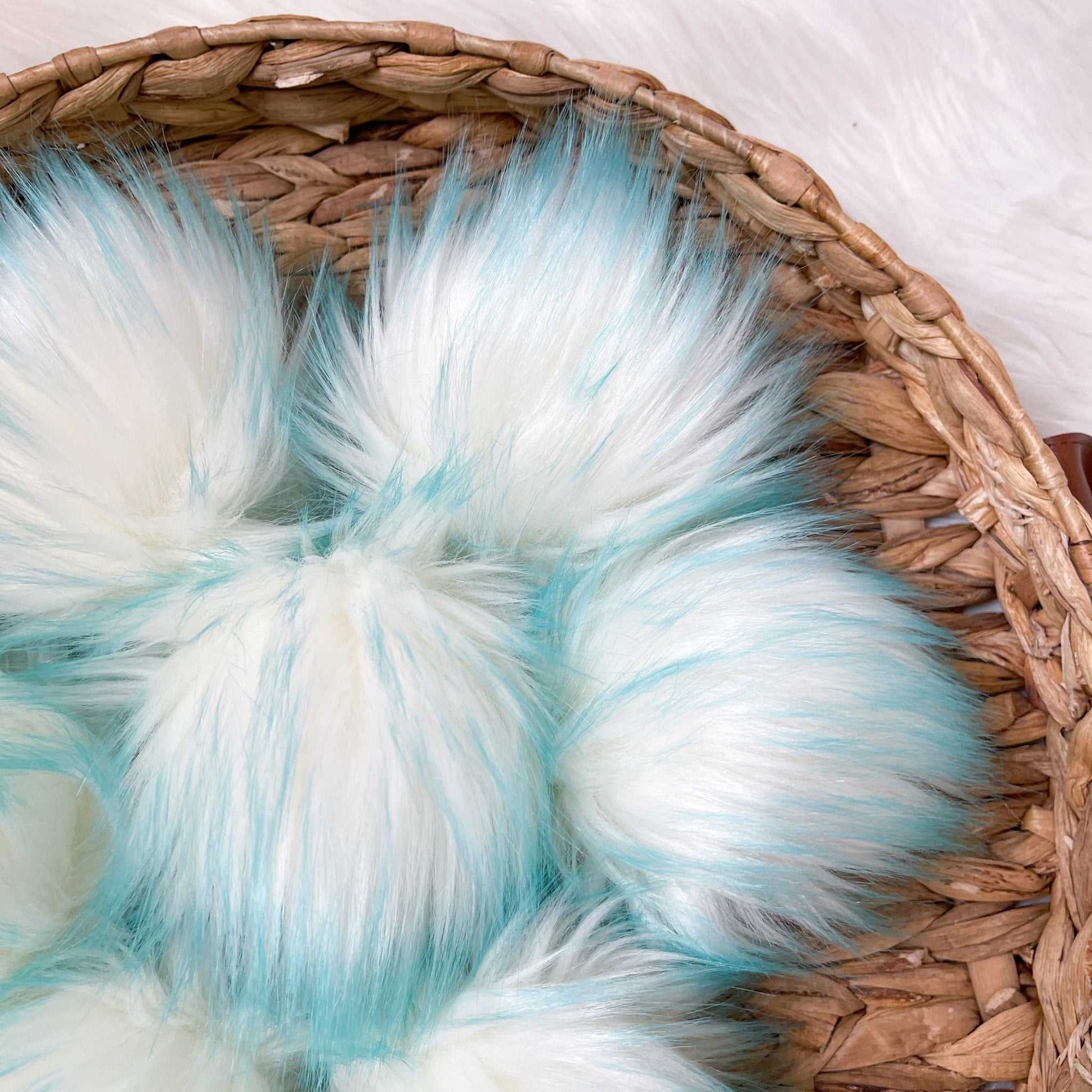 Aqua Faux Fur Fabric by the Yard or Meter | Teal Pompom Fur, Arts & Crafts, Decor, Costume Faux Fur Fabric 4 $ Buttons & Beans Co.