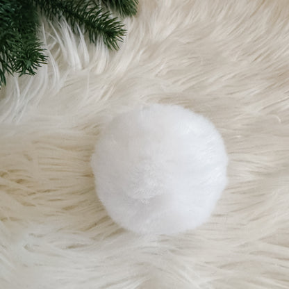 Faux Fur Pompom Hair Tie | Template