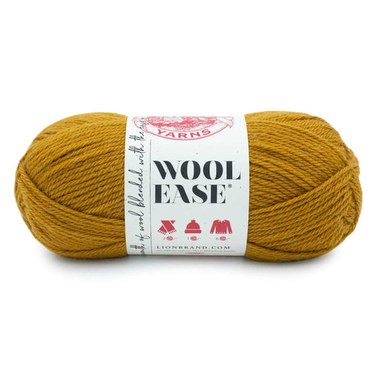 Arrowood Mustard Lion Brand Wool Ease Yarn, Knitting machine Wool, Sock, Blanket, Hat, Sweater Yarn 5 $ Buttons & Beans Co.