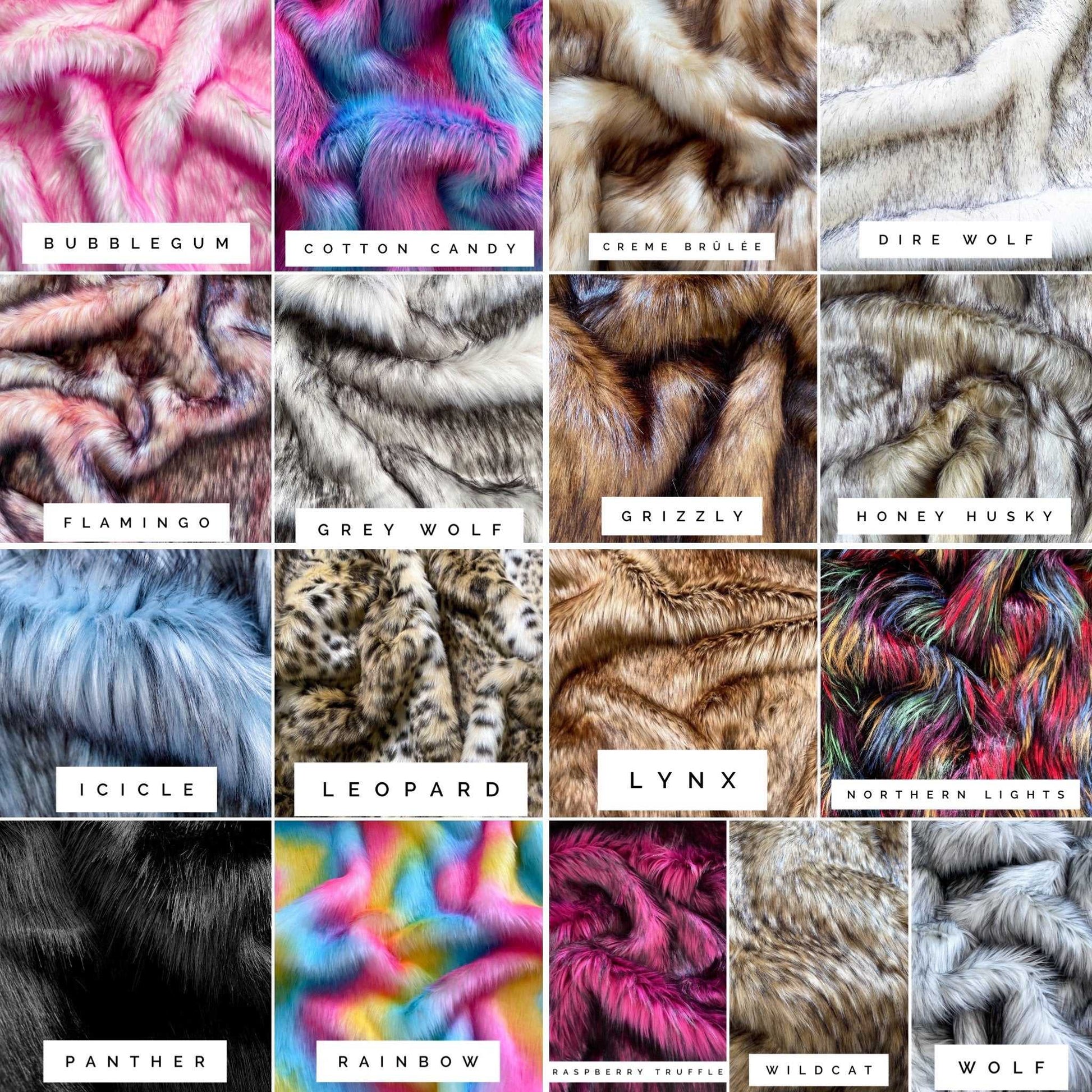 Aurora Faux Fur Fabric by the Yard or Meter | Pompom, Arts & Crafts, Decor, Costume Faux Fur Fabric 4 $ Buttons & Beans Co.