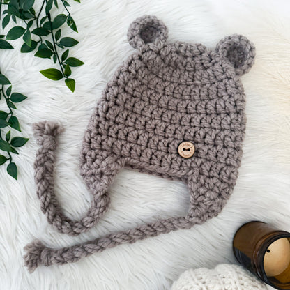 Aviator Bear Ear Hat | Driftwood Child