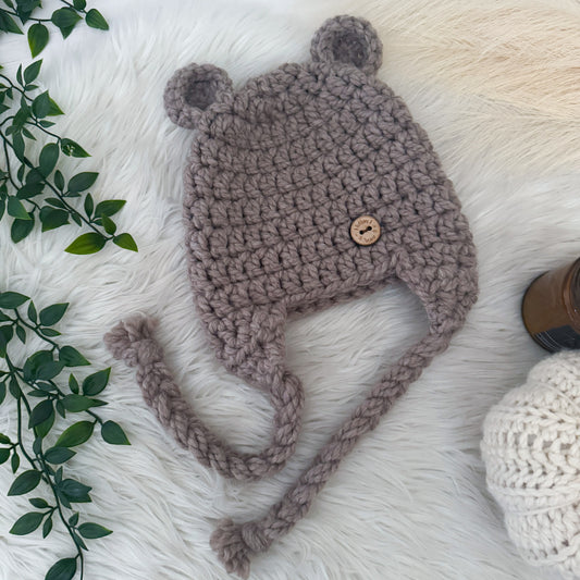 Aviator Bear Ear Hat | Driftwood Child