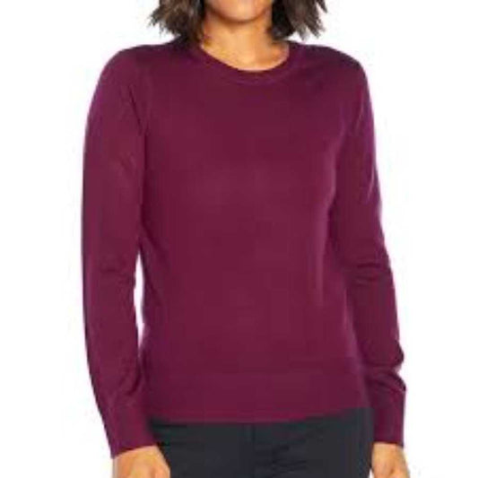 Banana Republic BR Crew neck Semi-Fitted 100% Merino Knit Sweater Purple Women > Sweaters > Crew & Scoop Necks 36 $ Buttons & Beans Co.