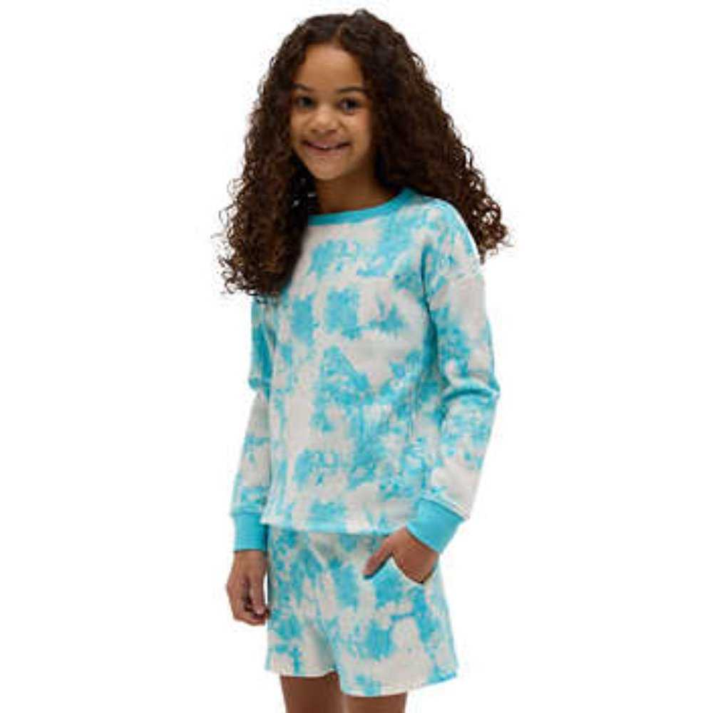 Bench Girls 7/8 2-Piece Set Long Sleeve + Shorts Tie Dye TEal, Aqua, White, Blue Kids > Matching Sets 13 $ Buttons & Beans Co.