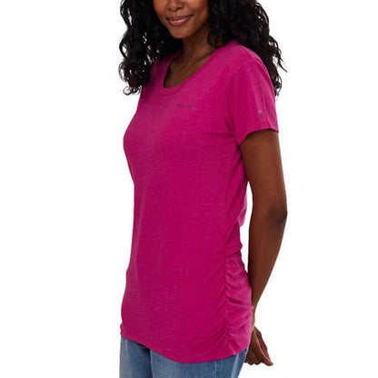 Bench Women's Logo Short Sleeve T-Shirt | Pink Ladies Top Ruched Women > Tops > Tees - Short Sleeve 15 $ Buttons & Beans Co.