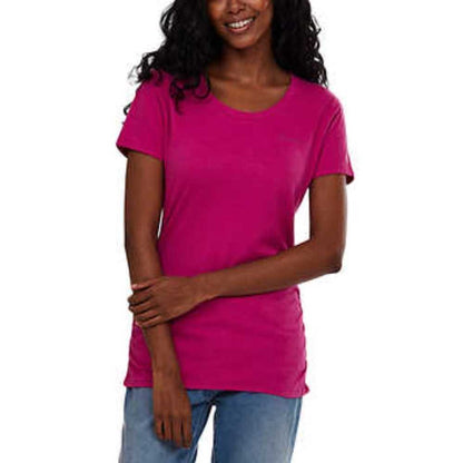 Bench Women's Logo Short Sleeve T-Shirt | Pink Ladies Top Ruched Women > Tops > Tees - Short Sleeve 15 $ Buttons & Beans Co.