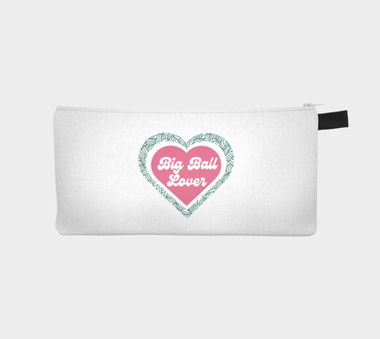 Big Ball Lover, Black or White Small Case, Crochet Hook and Knitting Needles Case, Notions Bag, Accessories Case, Crocheting Knitting, Fibre Enthusiasts, Crafters, Crocheter and Knitter Humour