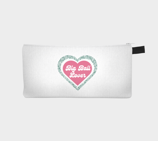 Big Ball Lover, Black or White Small Case, Crochet Hook and Knitting Needles Case, Notions Bag, Accessories Case, Crocheting Knitting, Fibre Enthusiasts, Crafters, Crocheter and Knitter Humour