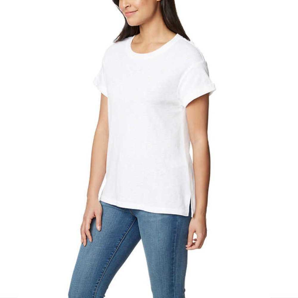 Buffalo Cotton Women’s Slub Knit Jersey T-shirt, | White Crew Neck Women > Tops > Tees - Short Sleeve 15 $ Buttons & Beans Co.