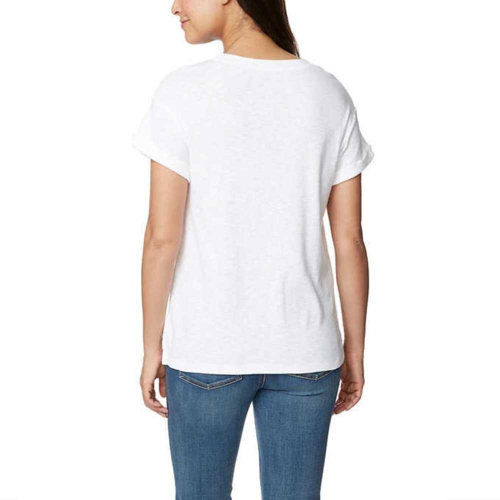 Buffalo Cotton Women’s Slub Knit Jersey T-shirt, | White Crew Neck Women > Tops > Tees - Short Sleeve 15 $ Buttons & Beans Co.