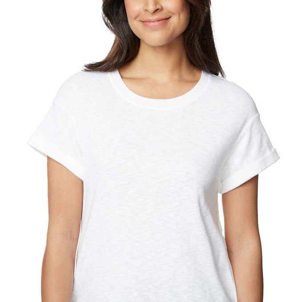 Buffalo Cotton Women’s Slub Knit Jersey T-shirt, | White Crew Neck Women > Tops > Tees - Short Sleeve 15 $ Buttons & Beans Co.