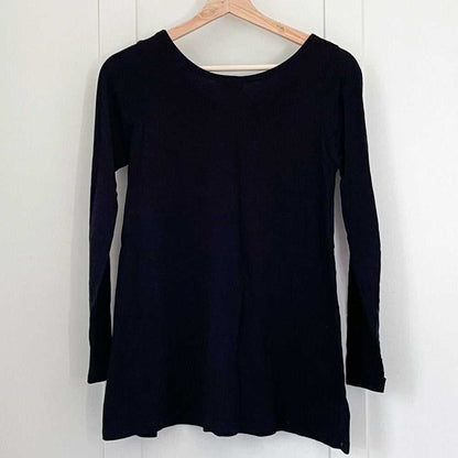 ButterCream Clothing Black long Sleeve Handmade Flowy Top, Black T-shirt Women > Tops > Tees - Long Sleeve 24 $ Buttons & Beans Co.