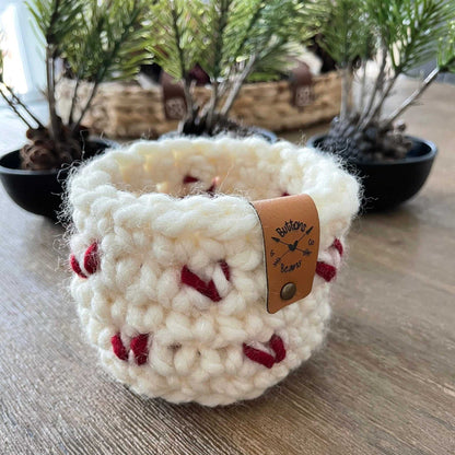 Crochet Basket | Christmas Tree Chunky Crochet Decor Home decor 20 $ Buttons & Beans Co.