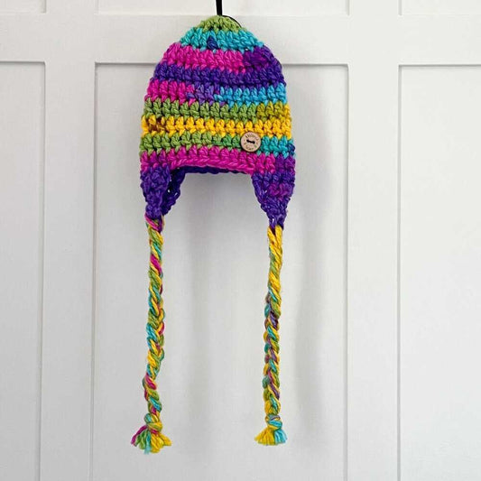 Crochet Hat, Toque, Baby, Toddler, Winter, Warm Beanie, Handmade Rainbow Kids > Accessories > Hats 15 $ Buttons & Beans Co.