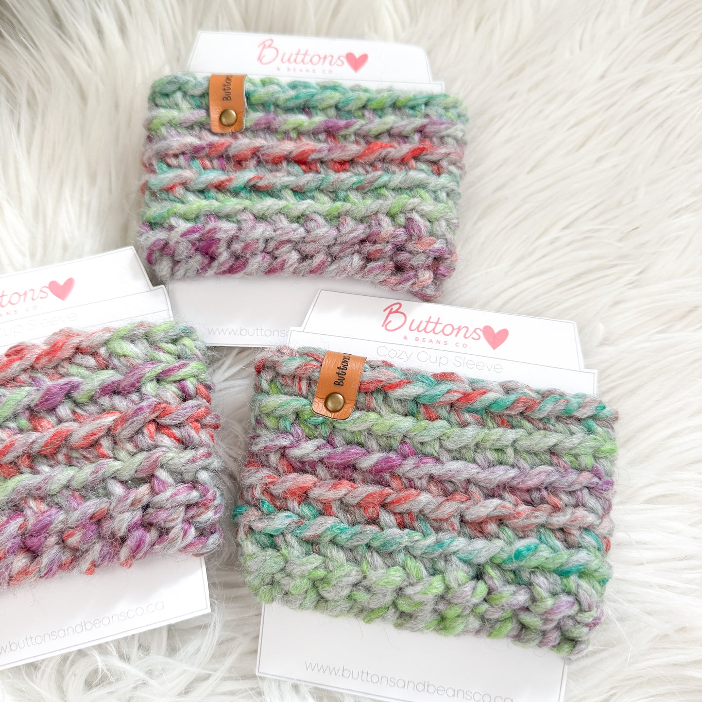 Crochet Cup Cozy | Beverage Sleeve | Eden