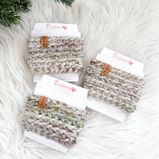 Crochet Cup Cozy | Beverage Sleeve | Fern
