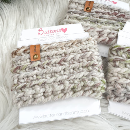 Crochet Cup Cozy | Beverage Sleeve | Fern