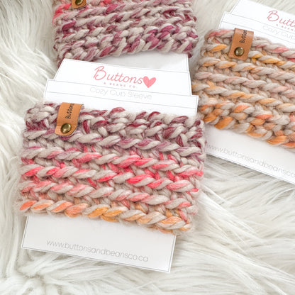 Crochet Cup Cozy | Beverage Sleeve | Spice