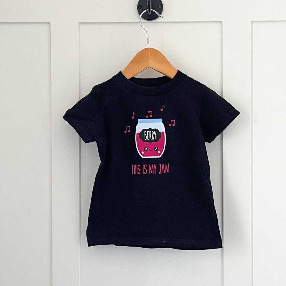 Cute Kawaii Unisex Black T-Shirt, This is my Jam Shirt, Fun Top for Kids Kids > Shirts & Tops > Tees - Short Sleeve 13 $ Buttons & Beans Co.