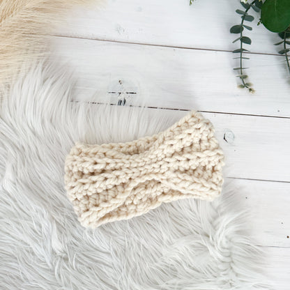 Cinched Ear Warmer | Pick your Colour | Chunky Crochet Headband