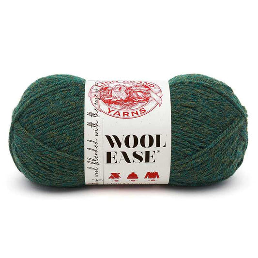 Forest Green Heather, Lion Brand Wool Ease Yarn, Knitting machine Wool, Sock, Blanket, Hat, Sweater Yarn 5 $ Buttons & Beans Co.