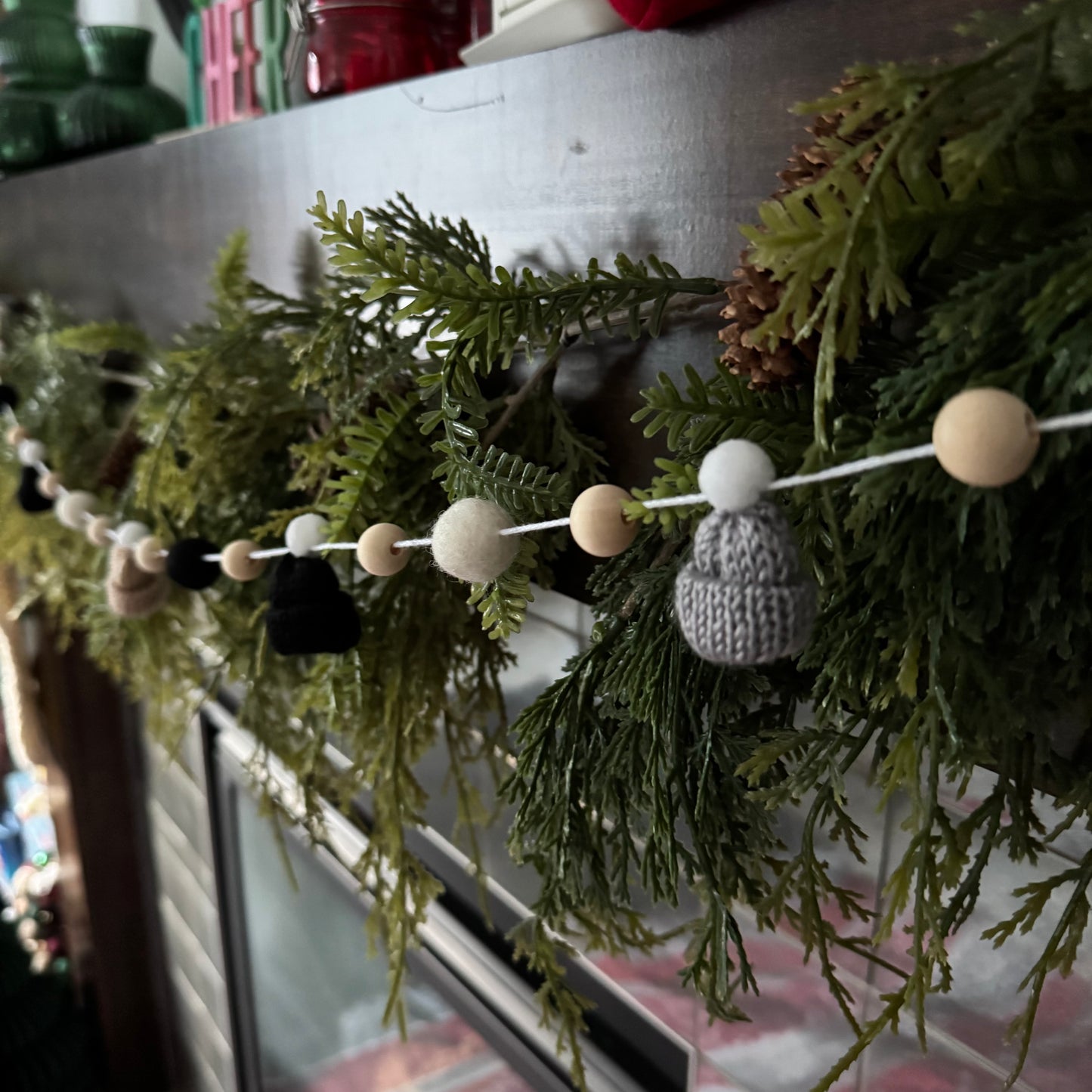 DIY Neutrals Mini Knitted Toque Garland Kit