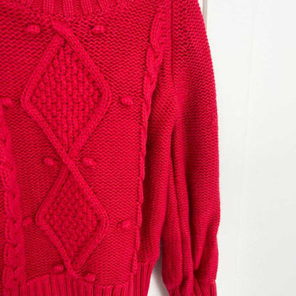 Gap Red Diamond cable Knit Chunky Crew Neck Sweater, Sweatshirt, Christmas top Kids > Shirts & Tops > Sweatshirts & Hoodies 25 $ Buttons & Beans Co.