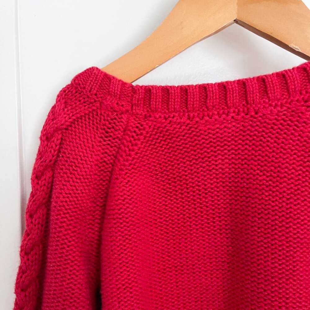 Gap Red Diamond cable Knit Chunky Crew Neck Sweater, Sweatshirt, Christmas top Kids > Shirts & Tops > Sweatshirts & Hoodies 25 $ Buttons & Beans Co.