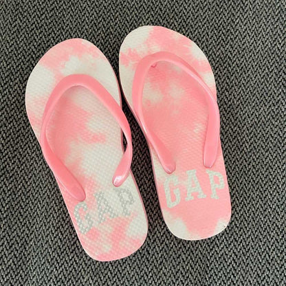 Girls Gap Flip Flop sandals, Pink Tie Dye Thong Shoes, Summer Kids > Shoes > Sandals & Flip Flops 10 $ Buttons & Beans Co.