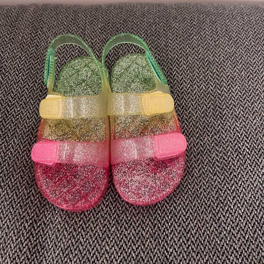 Girls Gap Flip Flop sandals, Shoes, Summer, Glitter Jelly Rainbow Velcro Strap Kids > Shoes > Sandals & Flip Flops 15 $ Buttons & Beans Co.