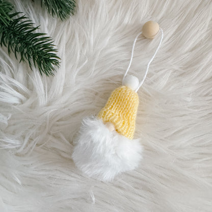 Gnome Christmas Mini Knitted Toque Ornament