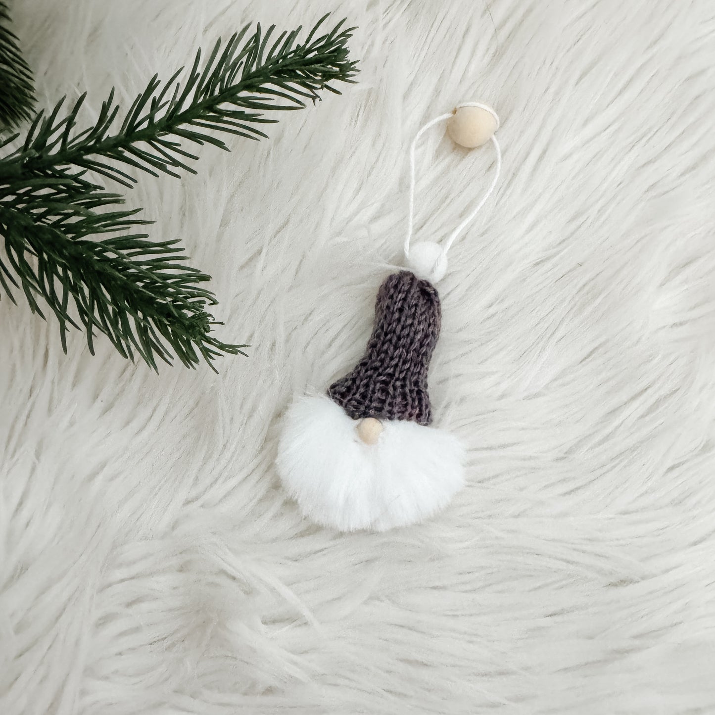 Gnome Christmas Mini Knitted Toque Ornament