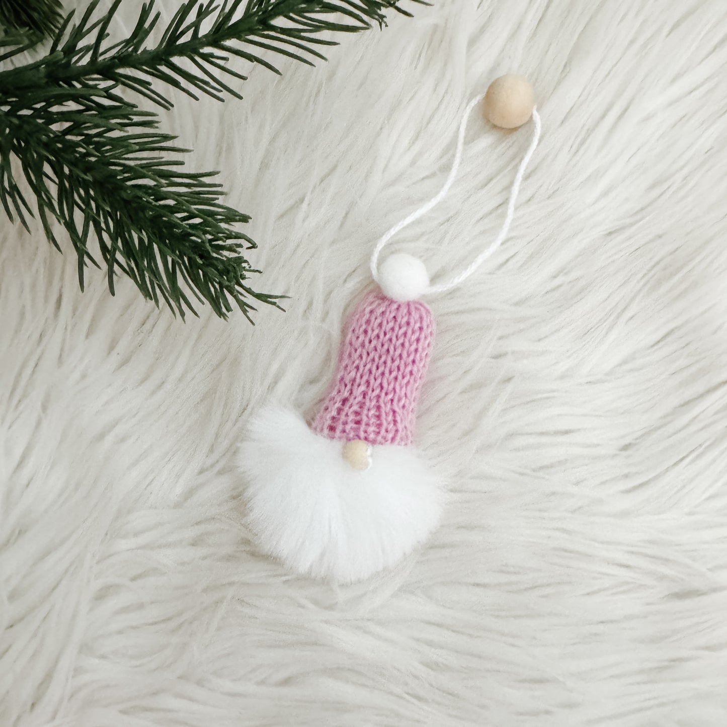 Gnome Christmas Mini Knitted Toque Ornament