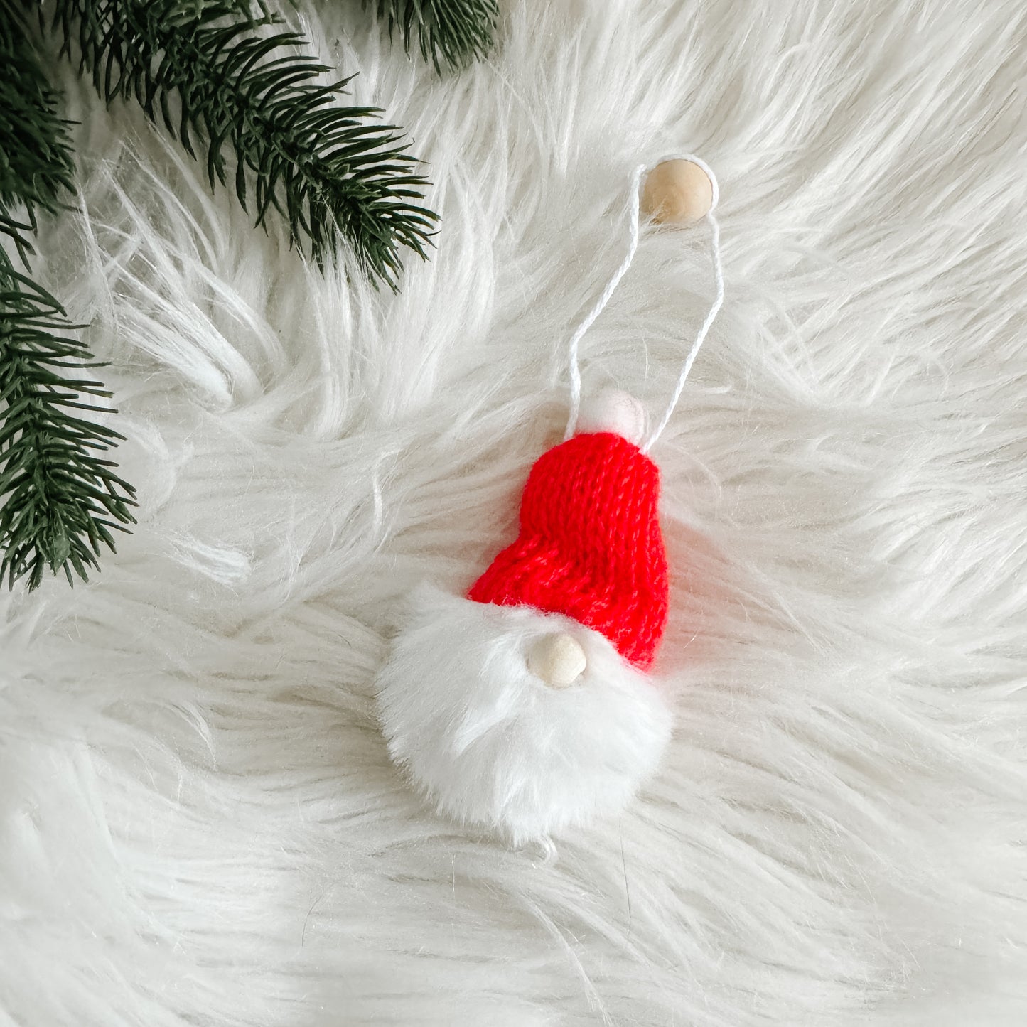 Gnome Christmas Mini Knitted Toque Ornament