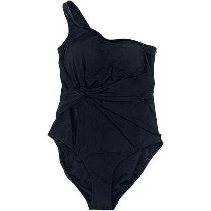 Gottex 1 Piece Black One Shoulder Wrap Swimsuit Bathing Suit, Swim, Cute Women > Swim > One Pieces 25 $ Buttons & Beans Co.