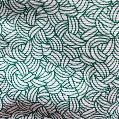 Knots All Over Green, Small Case, Crochet Hook and Knitting Needles Case, Notions Bag, Accessories Case, Crocheting Knitting, Fibre Enthusiasts, Crafters, Crocheter and Knitter Humour